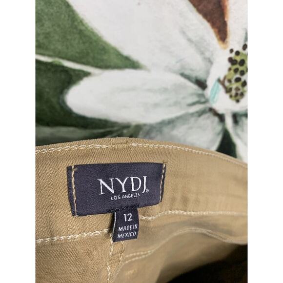 NYDJ Size 12 Lift Tuck Technology Dayla Wide Cuff Capri Jeans Cotton Blend - Picture 2 of 8
